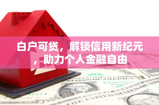 温州白户可贷，解锁信用新纪元，助力个人金融自由