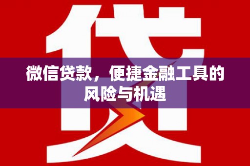 泉山微信贷款，便捷金融工具的风险与机遇