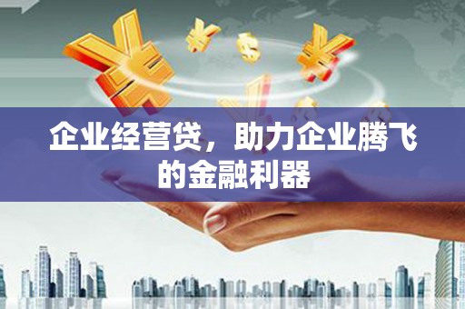 府谷企业经营贷，助力企业腾飞的金融利器