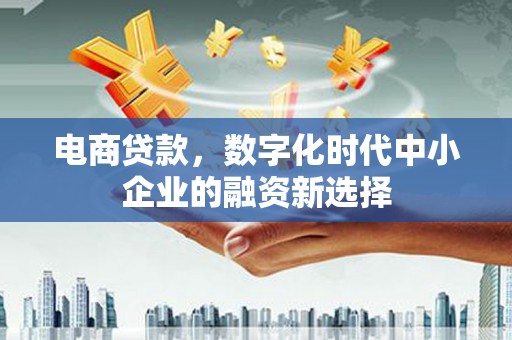 彝良电商贷款，数字化时代中小企业的融资新选择