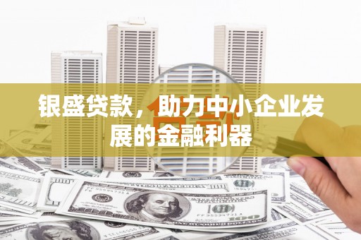 湖北银盛贷款，助力中小企业发展的金融利器