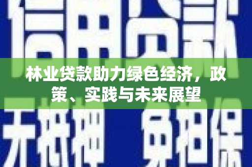 深水埗林业贷款助力绿色经济，政策、实践与未来展望