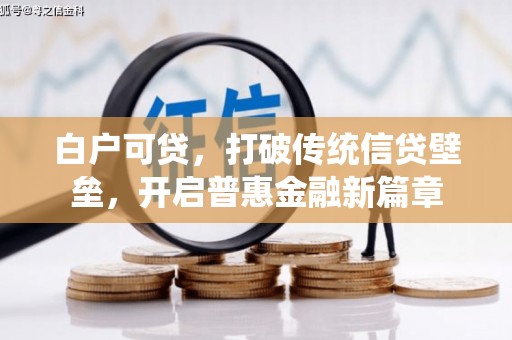 京口白户可贷，打破传统信贷壁垒，开启普惠金融新篇章