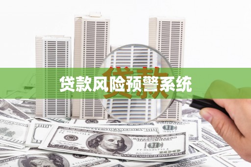 硚口贷款风险预警系统